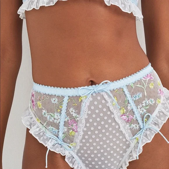FOR LOVE & LEMONS Midsummer Floral Hi-Waist Panty - Picture 10 of 12